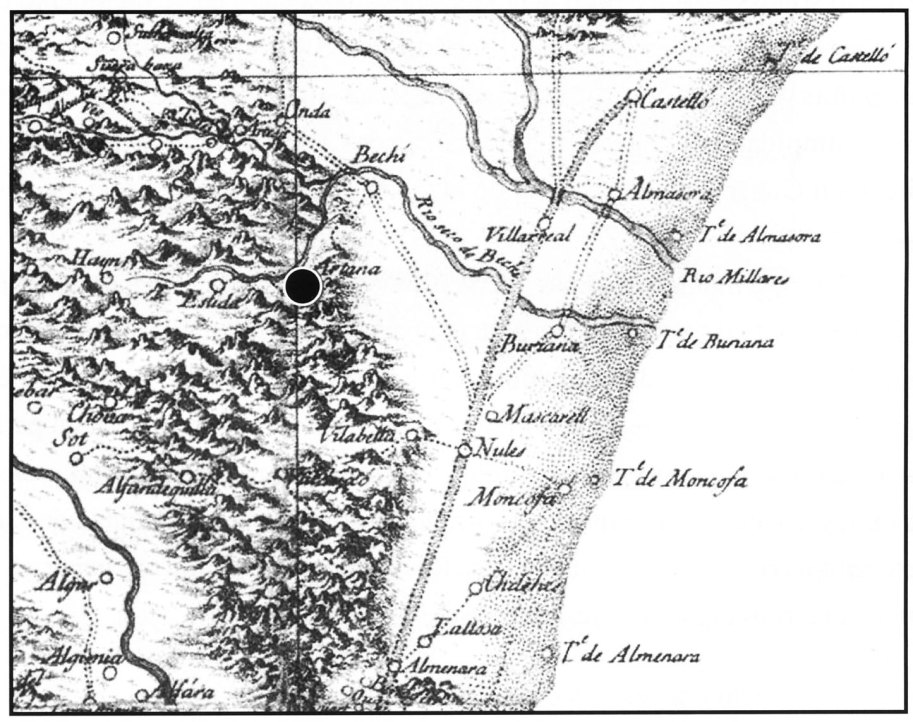 Fig. 3. Situació geogràfica d'Artana